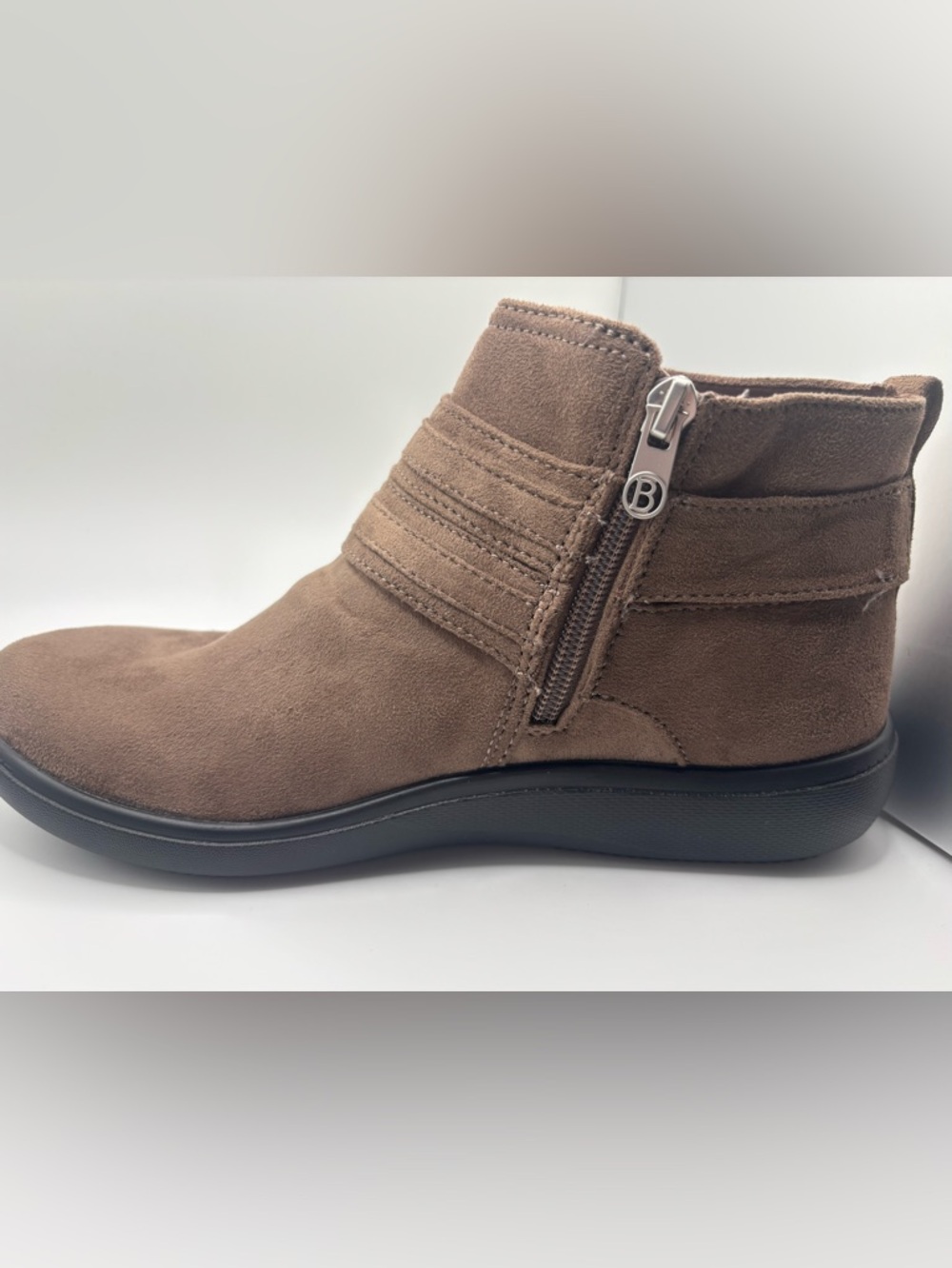 Life Stride Brave Women Zip Ankle Boots Mocha 7.5 - Picture 4 of 8